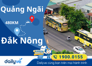 Vé xe từ Quảng Ngãi đi Đắk Nông