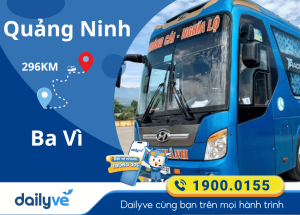 Vé xe từ Quảng Ninh đi Ba Vì