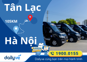 Vé xe từ Tân Lạc đi Hà Nội