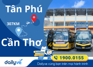 Vé xe từ Tân Phú đi Cần Thơ