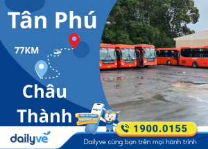 Vé xe từ Tân Phú đi Châu Thành