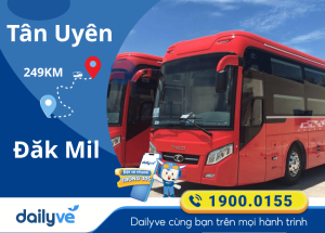 Vé xe từ Tân Uyên đi Đăk Mil