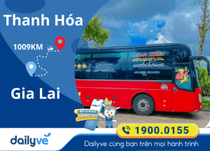 Vé xe từ Thanh Hóa đi Gia Lai
