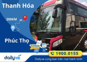 Vé xe từ Thanh Hóa đi Phúc Thọ