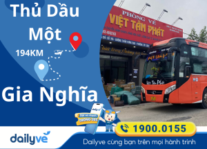 Vé xe từ Thủ Dầu Một đi Gia Nghĩa