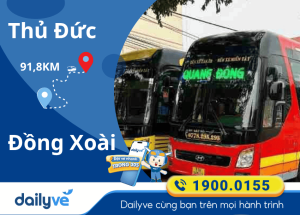 Vé xe từ Thủ Đức đi Đồng Xoài