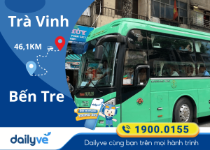 Vé xe từ Trà Vinh đi Bến Tre