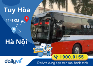 Vé xe từ Tuy Hòa đi Hà Nội