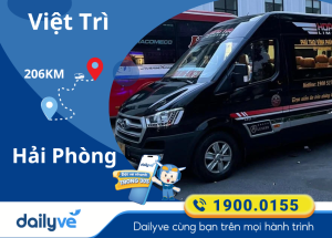 Vé xe từ Việt Trì đi hải Phòng