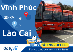 Vé xe từ Vĩnh Phúc đi Lào Cai