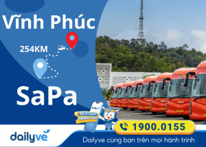 Vé xe từ Vĩnh Phúc đi SaPa