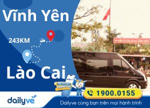 Vé xe từ Vĩnh Yên đi Lào Cai
