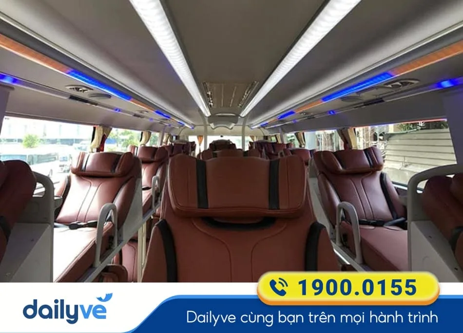 Xe giường nằm 40 chỗ rộng rãi của nhà xe Anh Đức