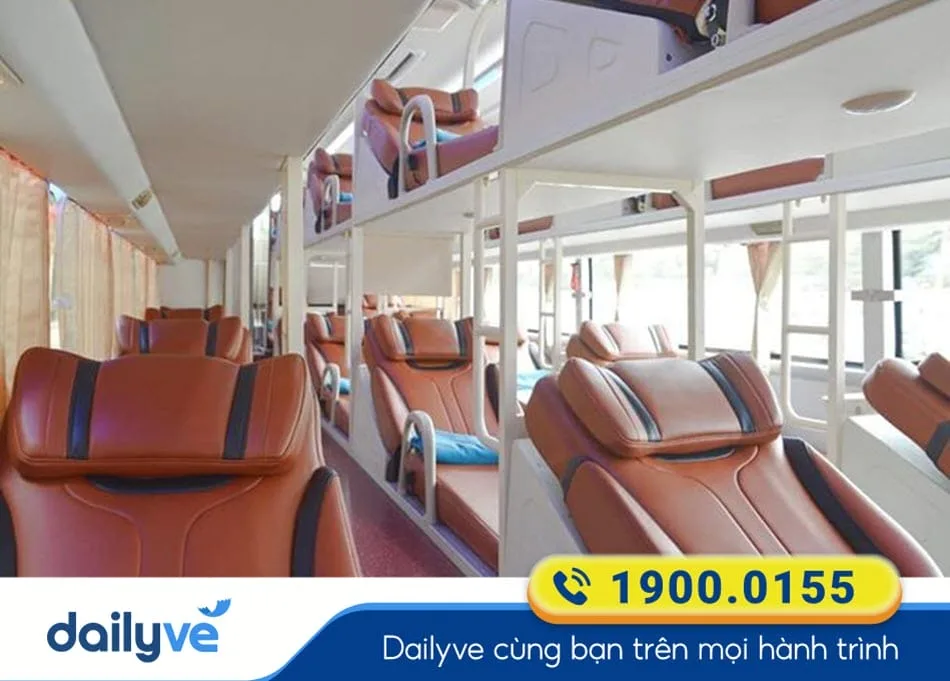 Xe giường nằm 40 chỗ tiện nghi của nhà xe Hồng Huy