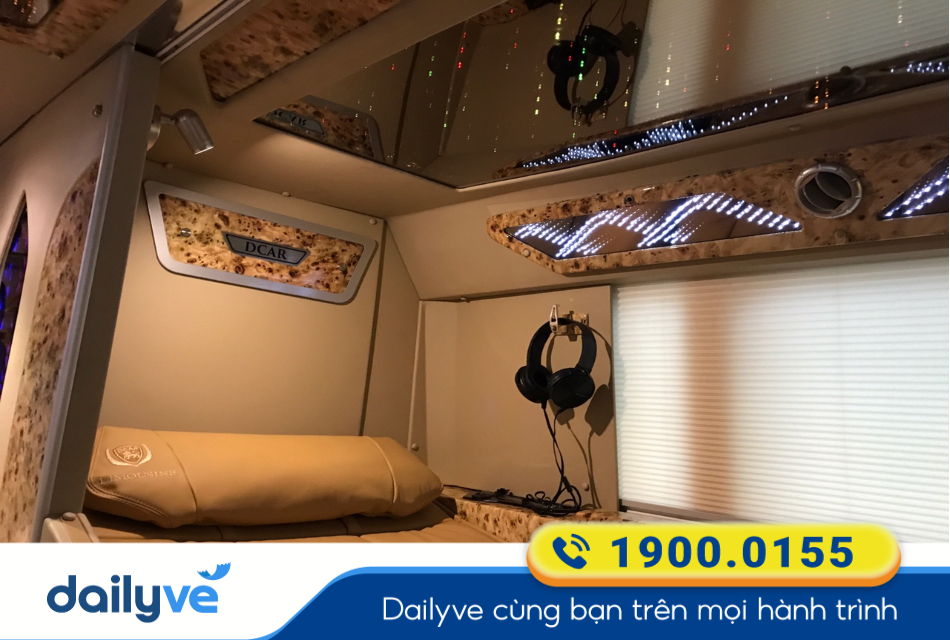 Giường nằm Limousine thiết kế sang trọng và thoải mái