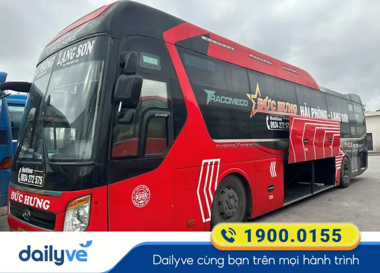 Nhà xe Đức Hưng tuyến xe Lạng Sơn đi Hải Phòng giá tốt