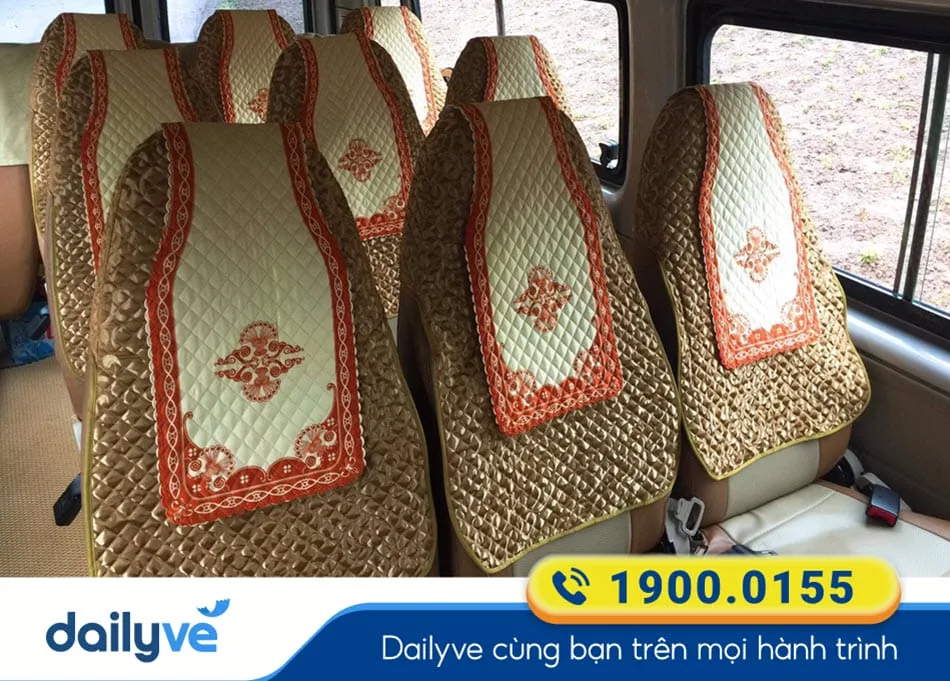 Nội thất xe ghế ngồi sang trọng của nhà xe Hải Quân