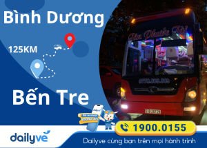 Vé xe từ Bình Dương đi Bến Tre