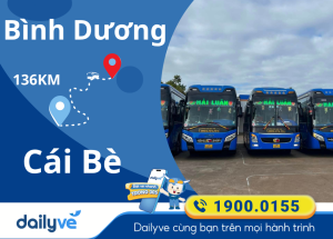 Vé xe từ Bình Dương đi Cái Bè