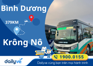 Vé xe từ Bình Dương đi Krông Nô