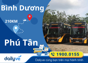 Vé xe từ Bình Dương đi Phú Tân
