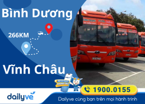 Vé xe từ Bình Dương đi Vĩnh Châu