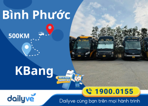 Vé xe từ Bình Phước đi KBang