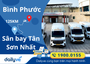 Vé xe từ Bình Phước đi Sân bay Tân Sơn Nhất
