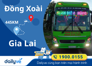 Vé xe từ Đồng Xoài đi Gia Lai