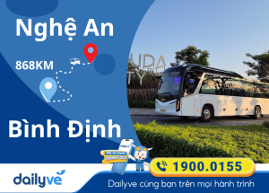 Vé xe từ Nghệ An đi Bình Định
