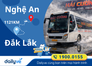 Vé xe từ Nghệ An đi Đắk Lắk