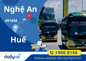 Vé xe từ Nghệ An đi Huế