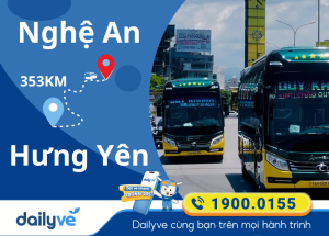Vé xe từ Nghệ An đi Hưng Yên