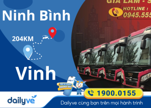 Vé xe từ Ninh Bình đi Vinh