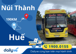Vé xe từ Núi Thành đi Huế