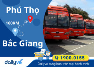 Vé xe từ Phú Thọ đi Bắc Giang