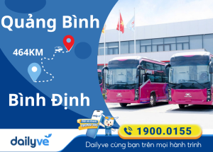 Vé xe từ Quảng Bình đi Bình Định