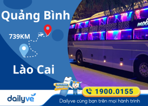 Vé xe từ Quảng Bình đi Lào Cai