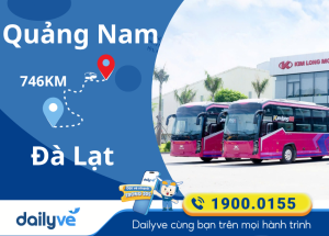 Vé xe từ Quảng Nam đi Đà Lạt