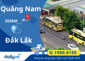 Vé xe từ Quảng Nam đi Đắk Lắk