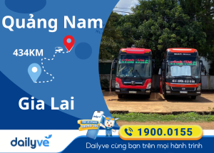 Vé xe từ Quảng Nam đi Gia Lai