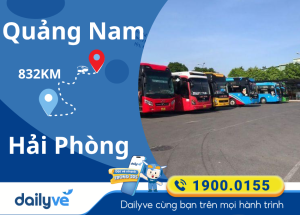 Vé xe từ Quảng Nam đi Hải Phòng