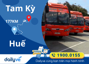 Vé xe từ Tam Kỳ đi Huế
