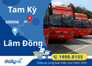 Vé xe từ Tam Kỳ đi Lâm Đồng