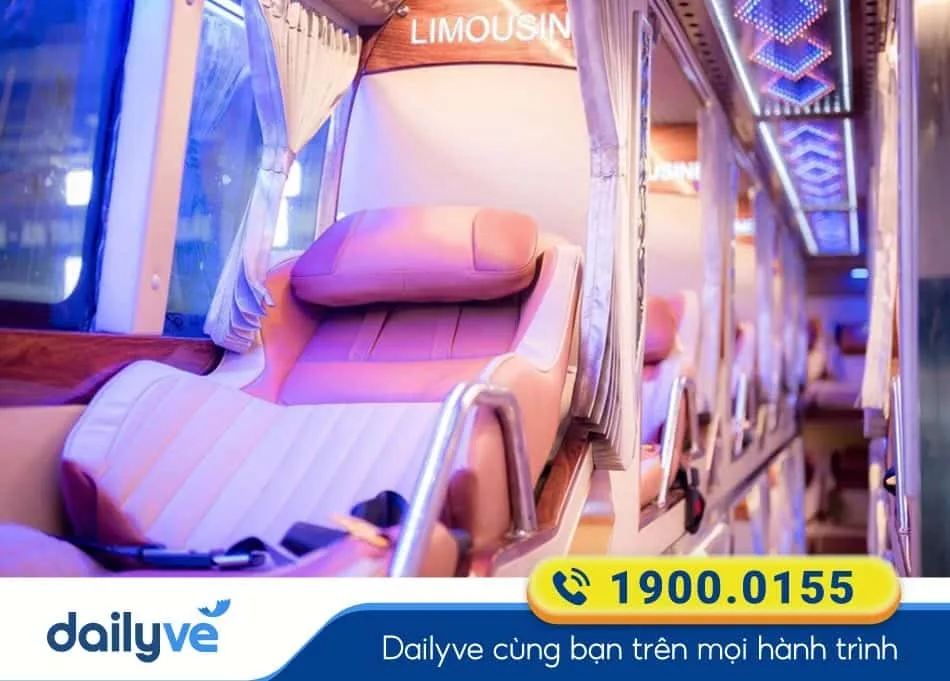 Dòng xe Limousine 30 phòng sang trọng của xe khách Minh Hải