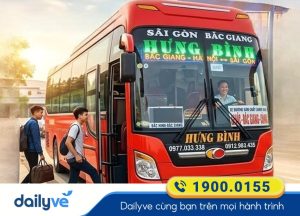 Nhà xe Hưng Bình tuyến xe Sài Gòn đi Bắc Giang giá rẻ