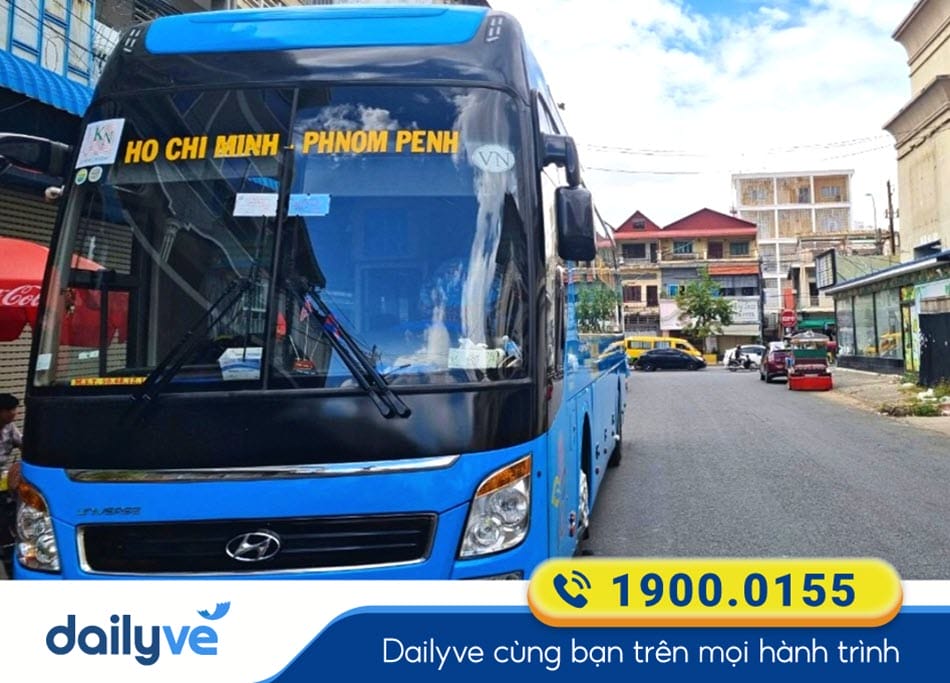 Nhà xe Khải Nam tuyến xe đi Phnom Pênh giá tốt