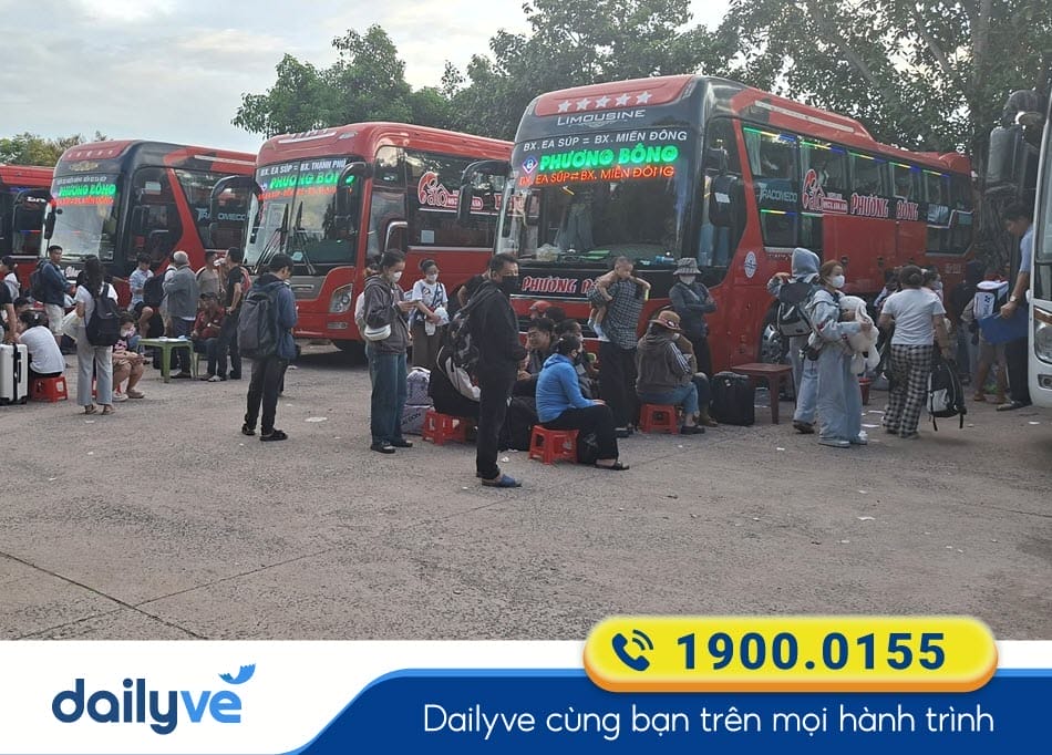 Nhà xe Phương Bông tuyến xe đi Đắk Lắk chất lượng cao