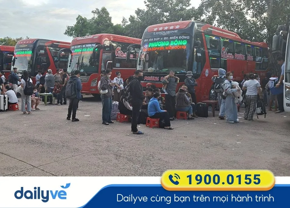 Nhà xe Phương Bông tuyến xe đi Đắk Lắk chất lượng cao