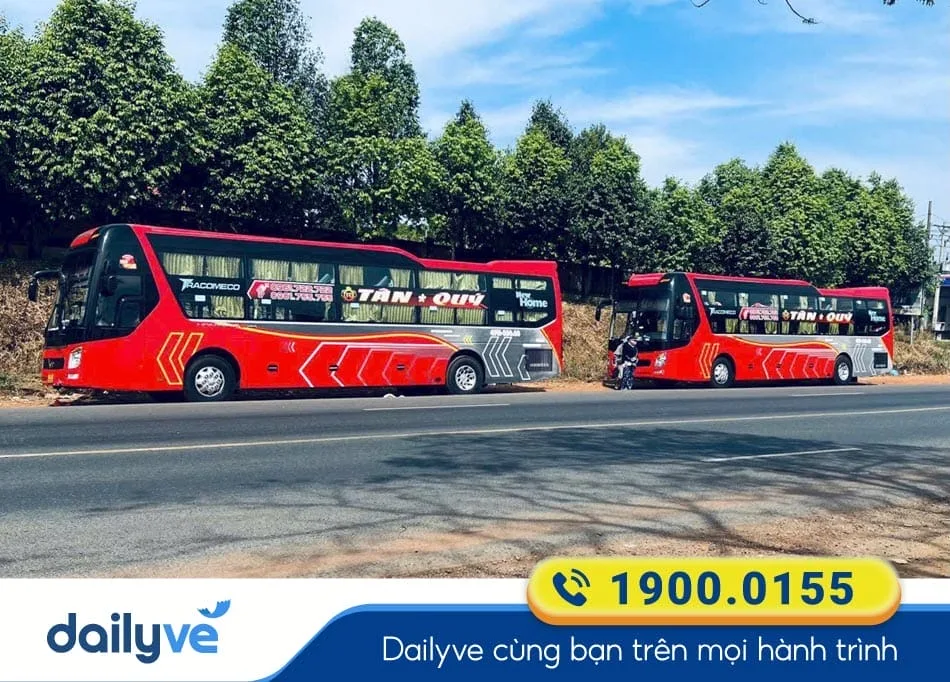Nhà xe Tân Quý tuyến xe Sài Gòn đi Đắk Lắk uy tín nhất